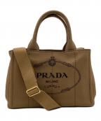 PRADAプラダ）の古着「CANAPA SMALL（カナパ スモール）トートバッグ」｜ブラウン
