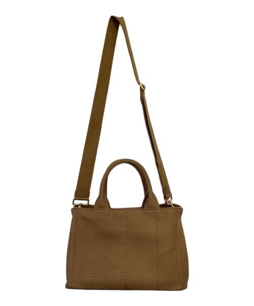 PRADA（プラダ）PRADA (プラダ) CANAPA SMALL（カナパ スモール）トートバッグ ブラウンの古着・服飾アイテム