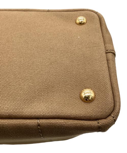 PRADA（プラダ）PRADA (プラダ) CANAPA SMALL（カナパ スモール）トートバッグ ブラウンの古着・服飾アイテム