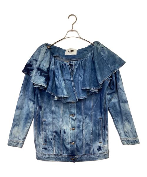 MSGM（エムエスジーエム）MSGM (エムエスジーエム) デニムジャケット ブルー サイズ:38の古着・服飾アイテム
