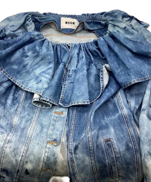MSGM（エムエスジーエム）MSGM (エムエスジーエム) デニムジャケット ブルー サイズ:38の古着・服飾アイテム