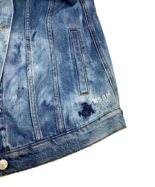 MSGM（エムエスジーエム）MSGM (エムエスジーエム) デニムジャケット ブルー サイズ:38の古着・服飾アイテム