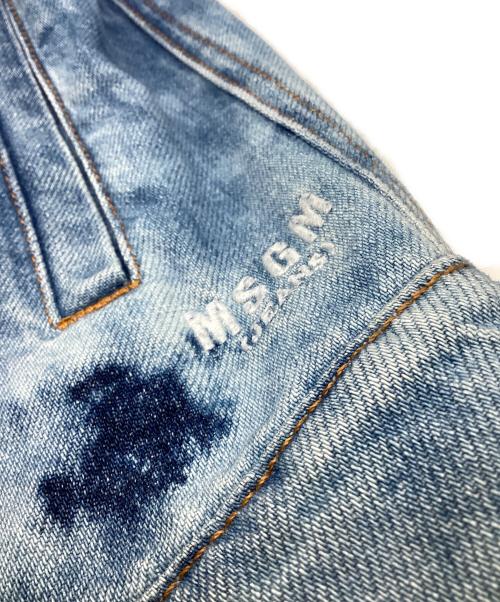 MSGM（エムエスジーエム）MSGM (エムエスジーエム) デニムジャケット ブルー サイズ:38の古着・服飾アイテム