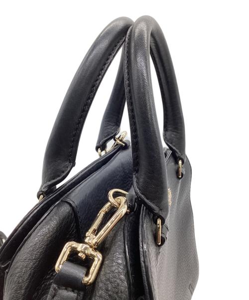 TORY BURCH（トリーバーチ）TORY BURCH (トリーバーチ) ロビンソン ペブルド ミニ サッチェル 2WAYバッグ ブラックの古着・服飾アイテム