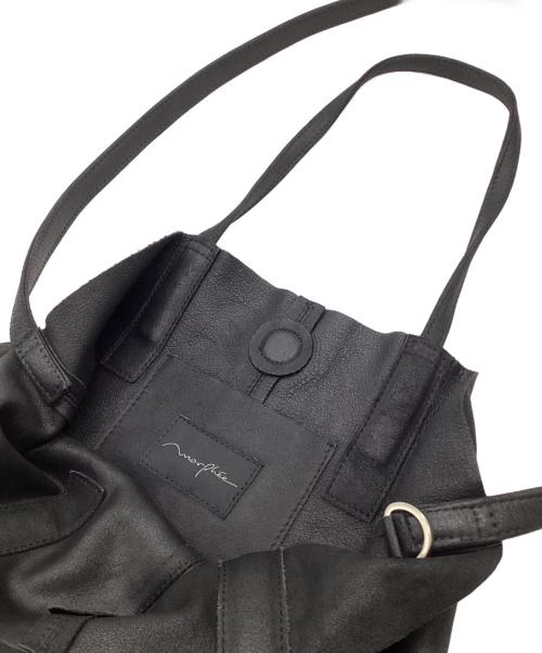 morphee（モルフェ）morphee (モルフェ) 3WAY MIDIUM TOTE (LONG)（3WAY ミディアム トート） ブラックの古着・服飾アイテム