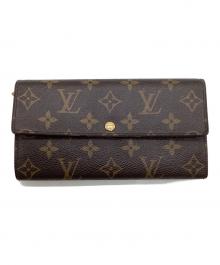 LOUIS VUITTON（ルイ ヴィトン）の古着「モノグラム ポルトフォイユ サラ 長財布」｜ブラウン