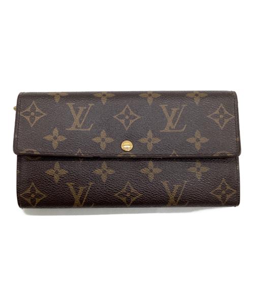 LOUIS VUITTON（ルイ ヴィトン）LOUIS VUITTON (ルイ ヴィトン) モノグラム ポルトフォイユ サラ 長財布 ブラウンの古着・服飾アイテム