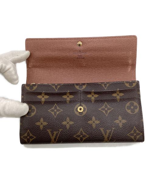 LOUIS VUITTON（ルイ ヴィトン）LOUIS VUITTON (ルイ ヴィトン) モノグラム ポルトフォイユ サラ 長財布 ブラウンの古着・服飾アイテム