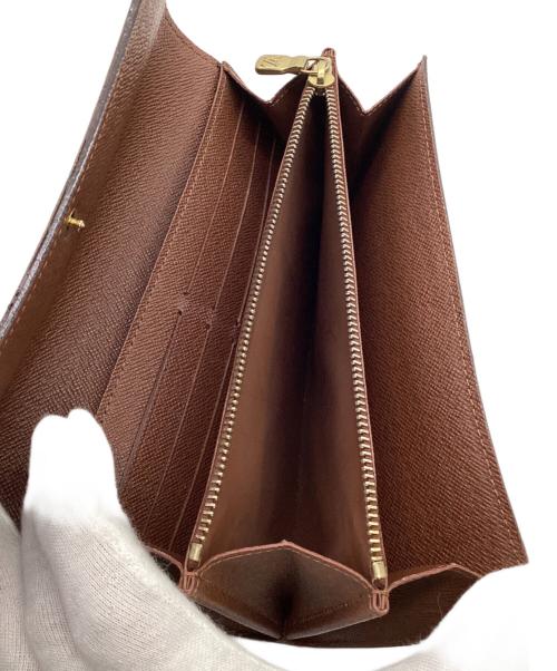 LOUIS VUITTON（ルイ ヴィトン）LOUIS VUITTON (ルイ ヴィトン) モノグラム ポルトフォイユ サラ 長財布 ブラウンの古着・服飾アイテム
