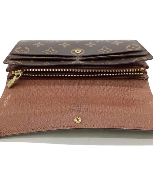 LOUIS VUITTON（ルイ ヴィトン）LOUIS VUITTON (ルイ ヴィトン) モノグラム ポルトフォイユ サラ 長財布 ブラウンの古着・服飾アイテム
