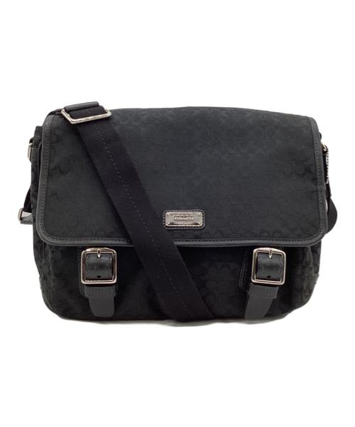 COACH（コーチ）COACH (コーチ) ミニシグネチャー ショルダーバッグ ブラックの古着・服飾アイテム