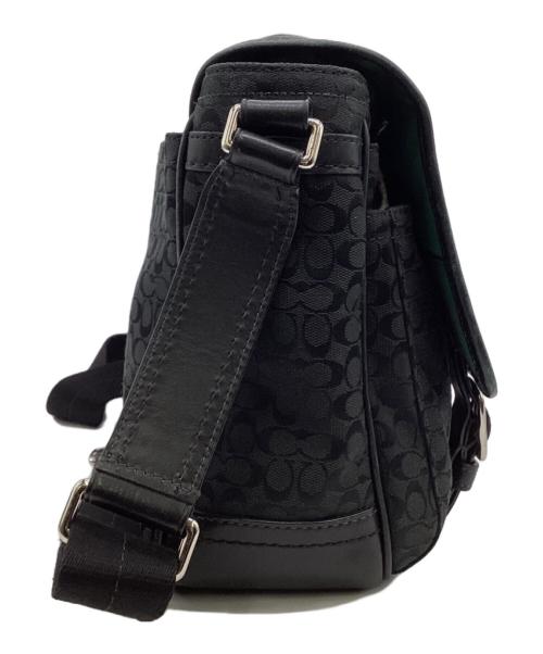COACH（コーチ）COACH (コーチ) ミニシグネチャー ショルダーバッグ ブラックの古着・服飾アイテム