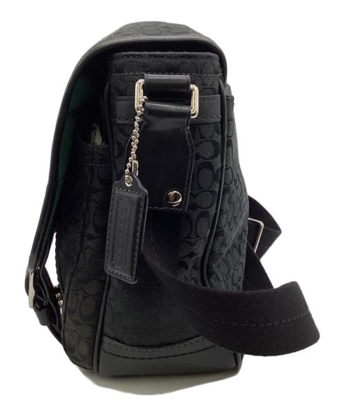 COACH（コーチ）COACH (コーチ) ミニシグネチャー ショルダーバッグ ブラックの古着・服飾アイテム