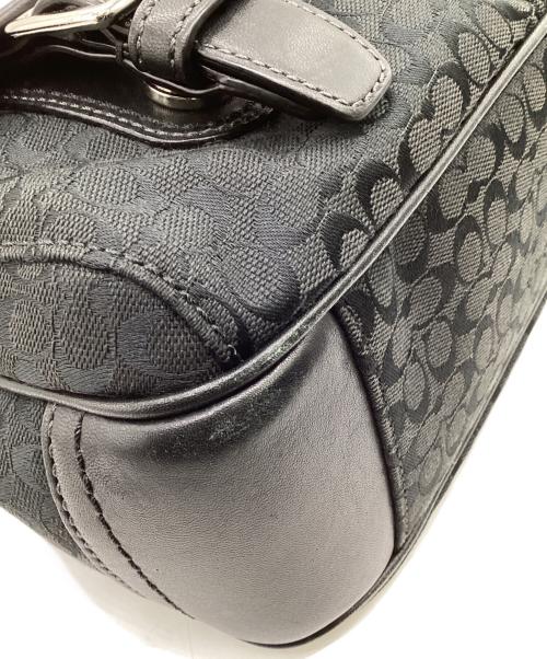 COACH（コーチ）COACH (コーチ) ミニシグネチャー ショルダーバッグ ブラックの古着・服飾アイテム