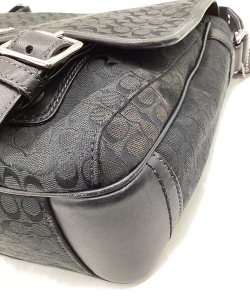COACH（コーチ）COACH (コーチ) ミニシグネチャー ショルダーバッグ ブラックの古着・服飾アイテム