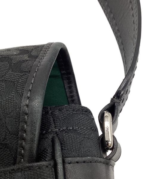 COACH（コーチ）COACH (コーチ) ミニシグネチャー ショルダーバッグ ブラックの古着・服飾アイテム
