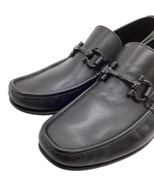 Salvatore Ferragamo（サルヴァトーレ フェラガモ）Salvatore Ferragamo (サルヴァトーレ フェラガモ) ガンチーニローファー ブラック サイズ:7.5の古着・服飾アイテム