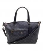 COACHコーチ）の古着「プレイリー サッチェル 2WAYバッグ」｜ネイビー