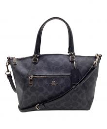 COACH（コーチ）の古着「プレイリー サッチェル 2WAYバッグ」｜ネイビー