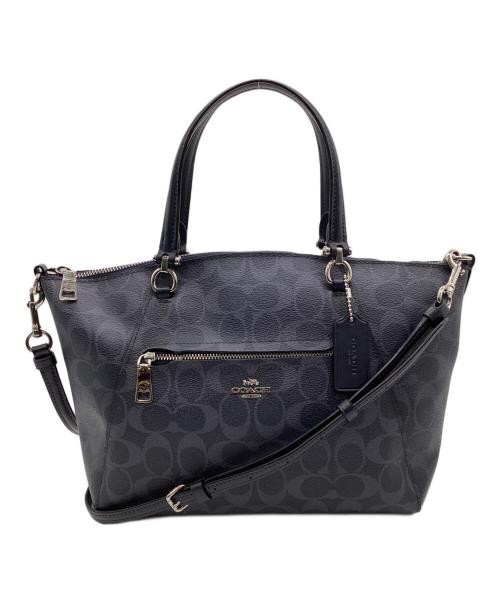 COACH（コーチ）COACH (コーチ) プレイリー サッチェル 2WAYバッグ ネイビーの古着・服飾アイテム
