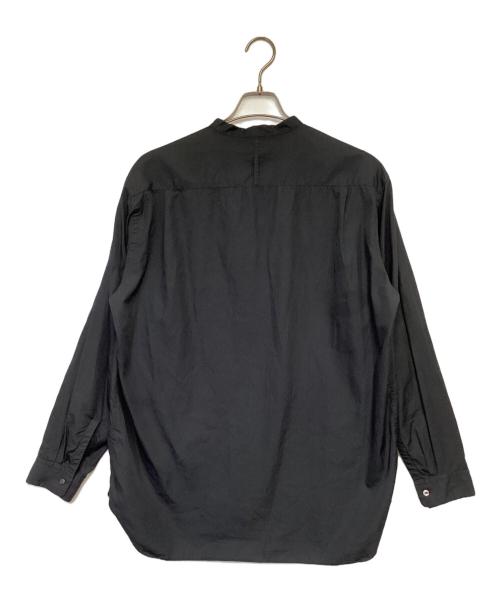 Graphpaper（グラフペーパー）Graphpaper (グラフペーパー) Broad Band Collar Shirt（ブロード バンド カラー シャツ） ブラック サイズ:2の古着・服飾アイテム