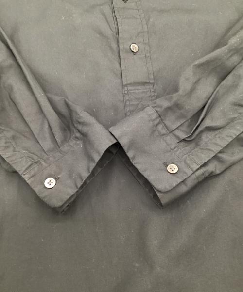 Graphpaper（グラフペーパー）Graphpaper (グラフペーパー) Broad Band Collar Shirt（ブロード バンド カラー シャツ） ブラック サイズ:2の古着・服飾アイテム