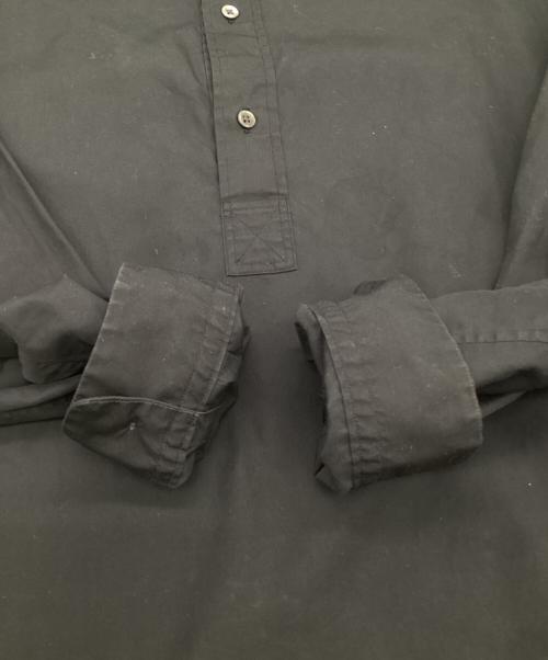 Graphpaper（グラフペーパー）Graphpaper (グラフペーパー) Broad Band Collar Shirt（ブロード バンド カラー シャツ） ブラック サイズ:2の古着・服飾アイテム