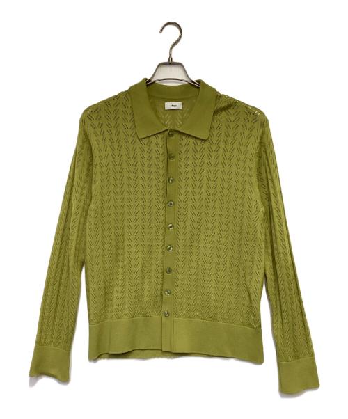 ALLEGE（アレッジ）ALLEGE (アレッジ) Openwork Cardigan（透かし編みカーディガン） グリーン サイズ:3の古着・服飾アイテム