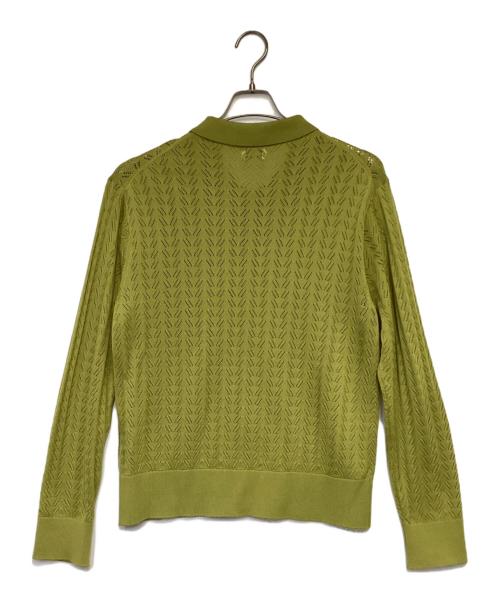 ALLEGE（アレッジ）ALLEGE (アレッジ) Openwork Cardigan（透かし編みカーディガン） グリーン サイズ:3の古着・服飾アイテム