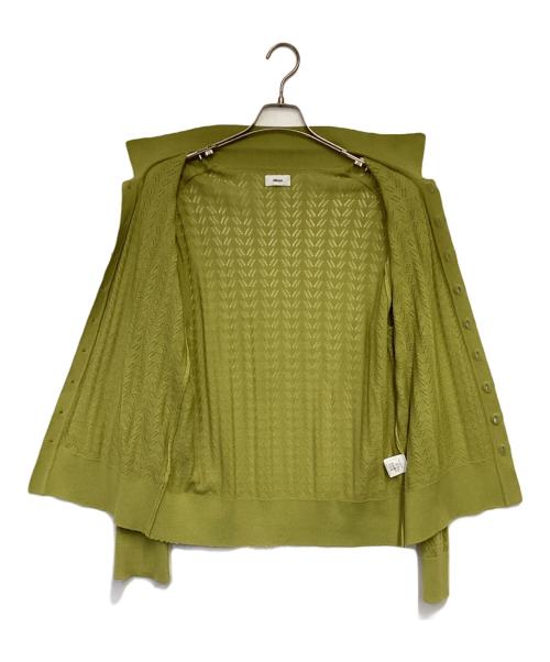 ALLEGE（アレッジ）ALLEGE (アレッジ) Openwork Cardigan（透かし編みカーディガン） グリーン サイズ:3の古着・服飾アイテム