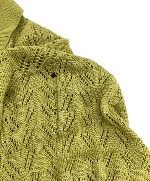 ALLEGE（アレッジ）ALLEGE (アレッジ) Openwork Cardigan（透かし編みカーディガン） グリーン サイズ:3の古着・服飾アイテム