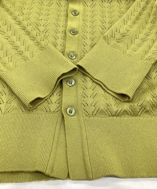 ALLEGE（アレッジ）ALLEGE (アレッジ) Openwork Cardigan（透かし編みカーディガン） グリーン サイズ:3の古着・服飾アイテム