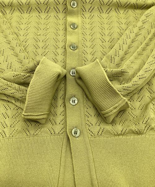 ALLEGE（アレッジ）ALLEGE (アレッジ) Openwork Cardigan（透かし編みカーディガン） グリーン サイズ:3の古着・服飾アイテム