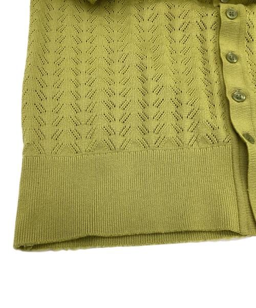 ALLEGE（アレッジ）ALLEGE (アレッジ) Openwork Cardigan（透かし編みカーディガン） グリーン サイズ:3の古着・服飾アイテム
