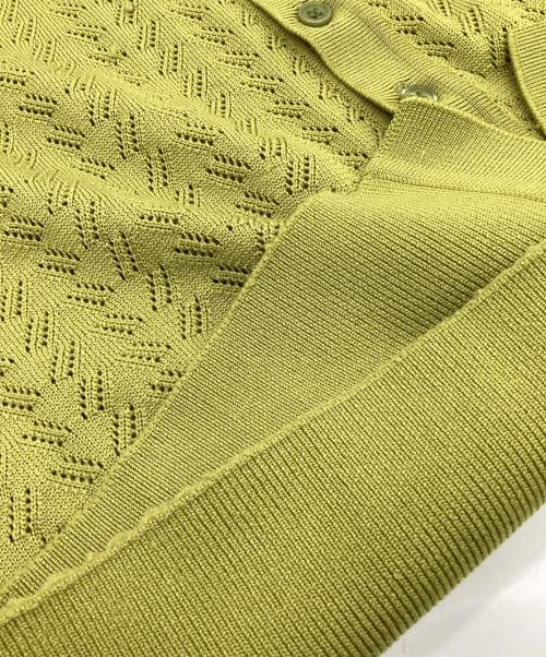 ALLEGE（アレッジ）ALLEGE (アレッジ) Openwork Cardigan（透かし編みカーディガン） グリーン サイズ:3の古着・服飾アイテム