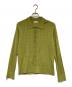 ALLEGE（アレッジ）の古着「Openwork Cardigan（透かし編みカーディガン）」｜グリーン