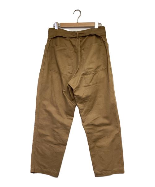 COMOLI（コモリ）COMOLI (コモリ) コットンリネンベルテッドパンツ ブラウン サイズ:2の古着・服飾アイテム