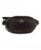 COACHコーチ）の古着「シグネチャー ボディーバッグ」｜ブラウン