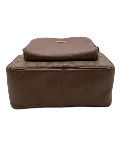 COACH（コーチ）COACH (コーチ) シグネチャー バックパック ベージュの古着・服飾アイテム