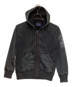 Hysteric Glamour×original Bluesヒステリックグラマー×オリジナルブルース）の古着「ニット切替パーカー」｜グレー
