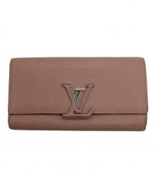 LOUIS VUITTON（ルイ ヴィトン）の古着「ポルトフォイユ カプシーヌ 長財布」｜ピンク