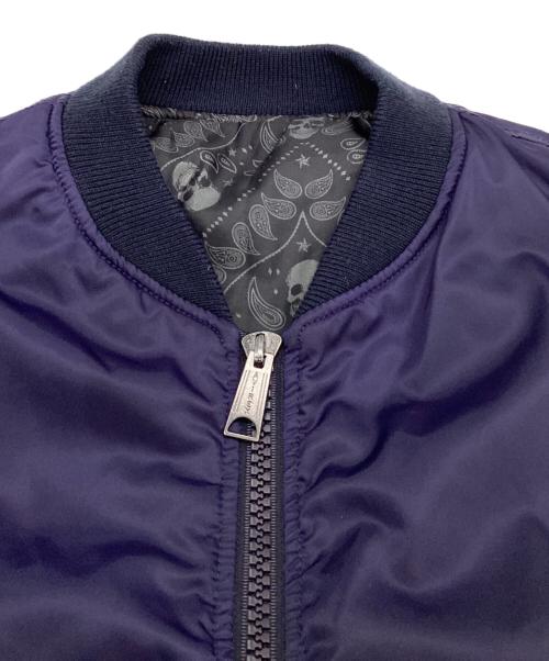 AVIREX（アヴィレックス）AVIREX (アヴィレックス) MA-1ジャケット パープル サイズ:Mの古着・服飾アイテム
