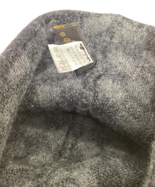LOUIS VUITTON（ルイ ヴィトン）LOUIS VUITTON (ルイ ヴィトン) Bonnet Petit Damier（ボネ プティ ダミエ）ビーニー ブラック×グレーの古着・服飾アイテム