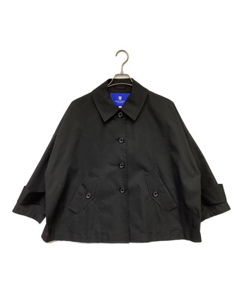 BLUE LABEL CRESTBRIDGE（ブルーレーベルクレストブリッジ）BLUE LABEL CRESTBRIDGE (ブルーレーベルクレストブリッジ) ストレッチツイルAラインコート ブラック サイズ:38の古着・服飾アイテム