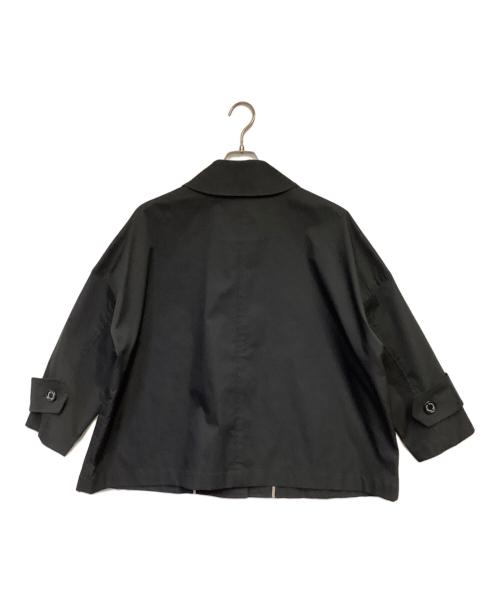 BLUE LABEL CRESTBRIDGE（ブルーレーベルクレストブリッジ）BLUE LABEL CRESTBRIDGE (ブルーレーベルクレストブリッジ) ストレッチツイルAラインコート ブラック サイズ:38の古着・服飾アイテム