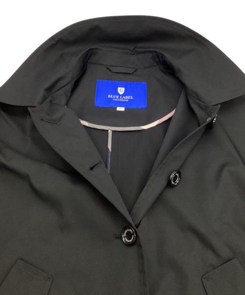 BLUE LABEL CRESTBRIDGE（ブルーレーベルクレストブリッジ）BLUE LABEL CRESTBRIDGE (ブルーレーベルクレストブリッジ) ストレッチツイルAラインコート ブラック サイズ:38の古着・服飾アイテム