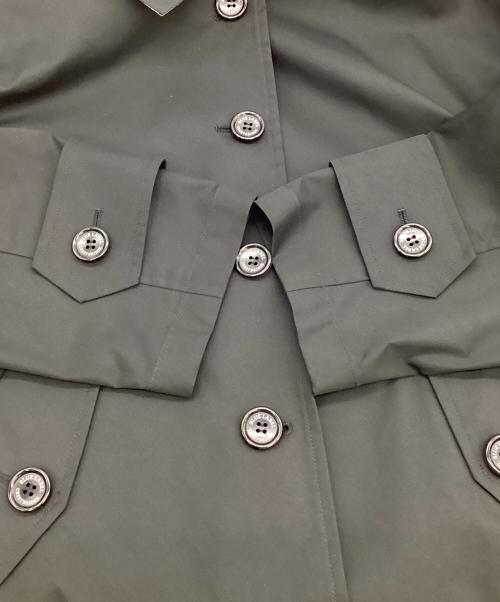 BLUE LABEL CRESTBRIDGE（ブルーレーベルクレストブリッジ）BLUE LABEL CRESTBRIDGE (ブルーレーベルクレストブリッジ) ストレッチツイルAラインコート ブラック サイズ:38の古着・服飾アイテム