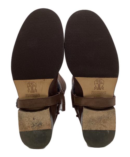 BRUNELLO CUCINELLI（ブルネロクチネリ）BRUNELLO CUCINELLI (ブルネロクチネリ) ロングブーツ ブラウン サイズ:38 1/2の古着・服飾アイテム