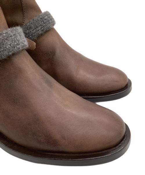 BRUNELLO CUCINELLI（ブルネロクチネリ）BRUNELLO CUCINELLI (ブルネロクチネリ) ロングブーツ ブラウン サイズ:38 1/2の古着・服飾アイテム