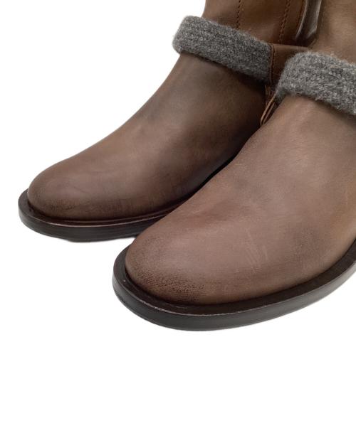 BRUNELLO CUCINELLI（ブルネロクチネリ）BRUNELLO CUCINELLI (ブルネロクチネリ) ロングブーツ ブラウン サイズ:38 1/2の古着・服飾アイテム